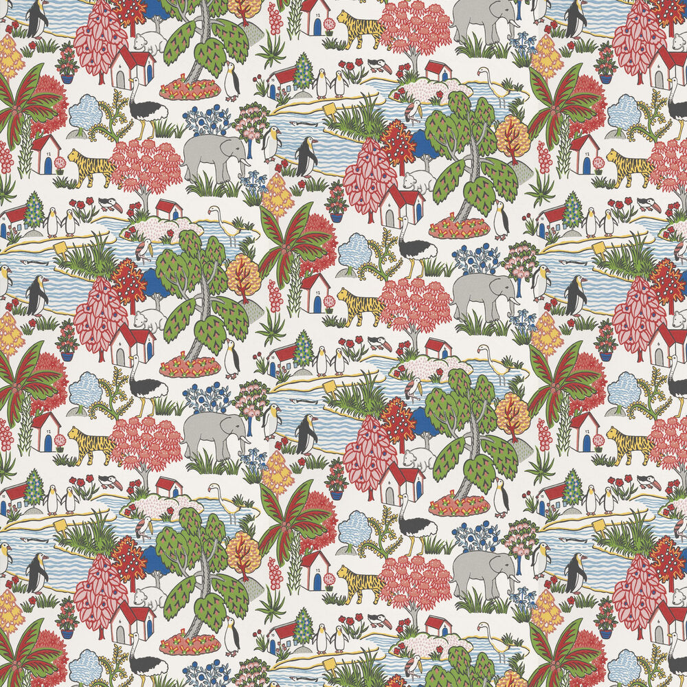 0231ANATOMI - Animal Kingdom Wallpaper - Atomic - Little Greene