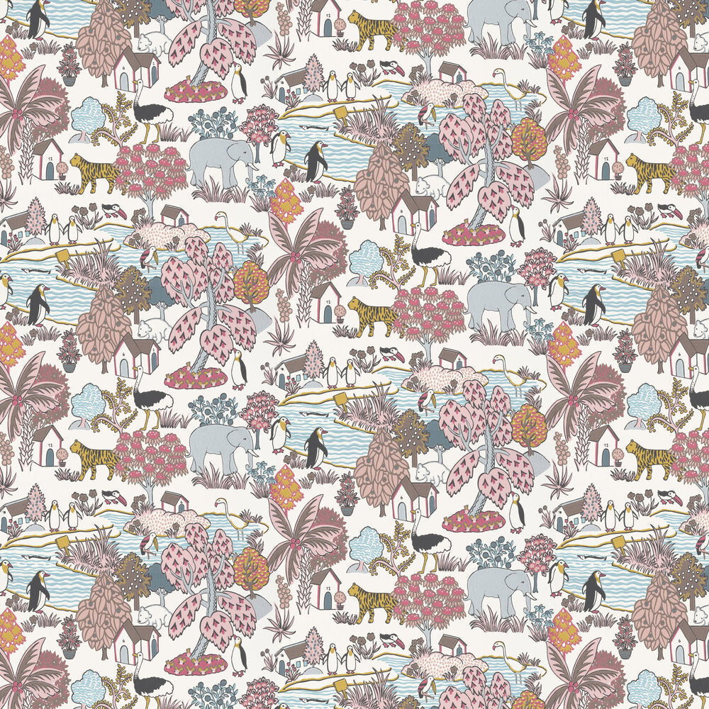 0231ANCONFE - Animal Kingdom Wallpaper - Confetti - Little Greene