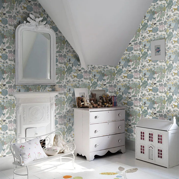 0231ANFLORE - Animal Kingdom Wallpaper - Florence - Little Greene