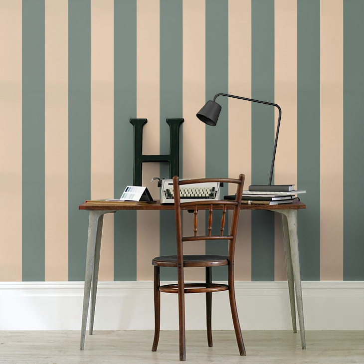 0231BSPLEAT - Broad Stripe Wallpaper - Pleat - Little Greene