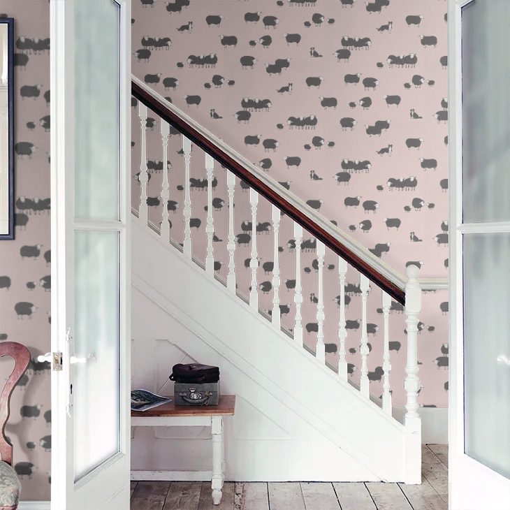 0231NICONFE - Nip & Lassie Wallpaper - Confetti - Little Greene