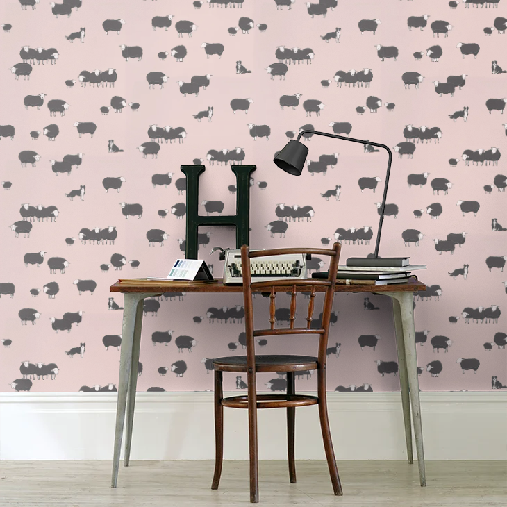 0231NICONFE - Nip & Lassie Wallpaper - Confetti - Little Greene