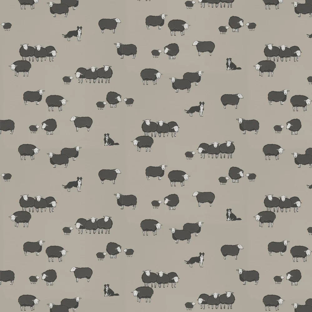 0231NISLAKE - Nip & Lassie Wallpaper - Slaked Lime Dark - Little Greene