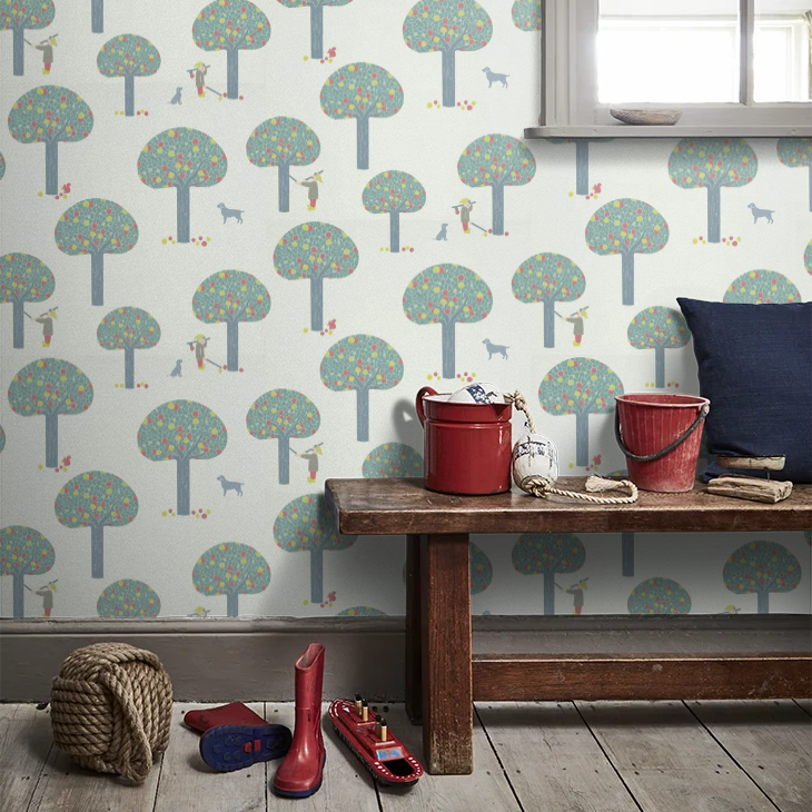0231RODELIC - Rodney Street Wallpaper - Delicate Blue - Little Greene