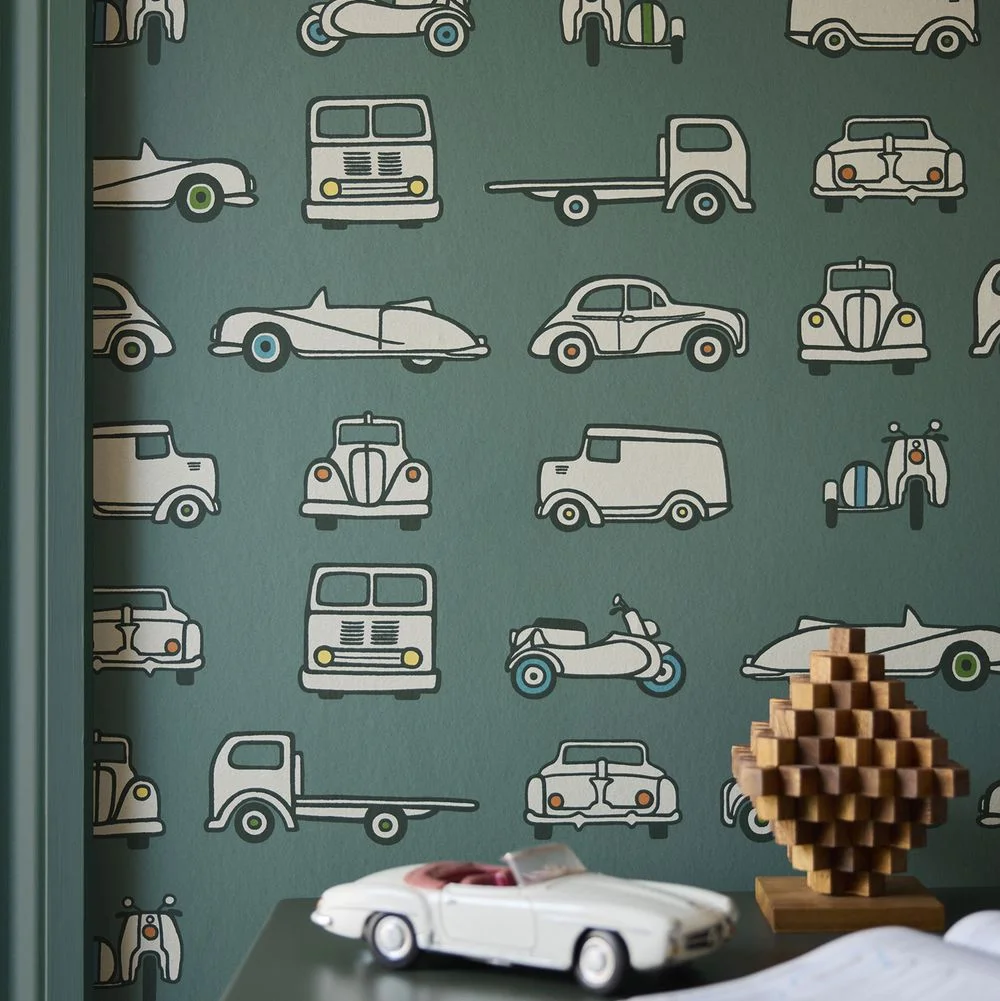 0231RTPLEAT - Road Trip Wallpaper - Pleat - Little Greene