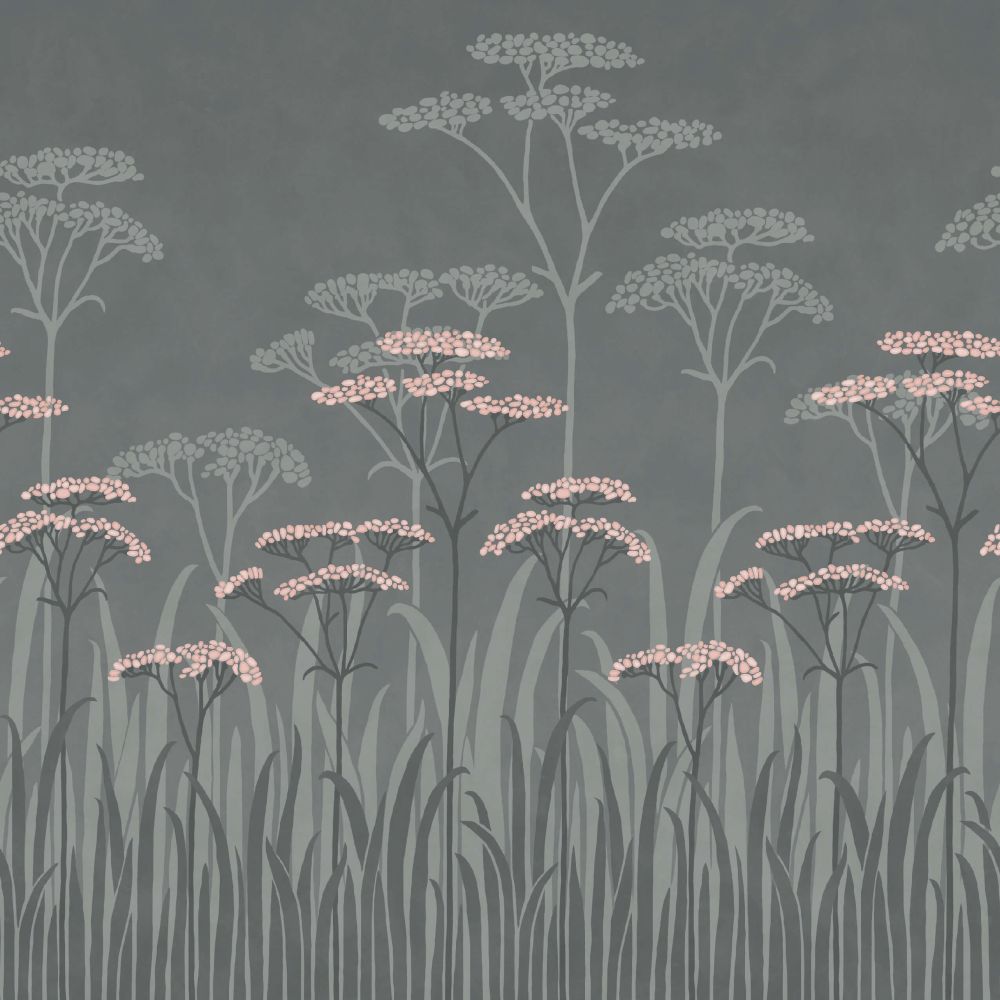 0245ACTWILI - Achillea Wallpaper Mural - Twilight - Little Greene