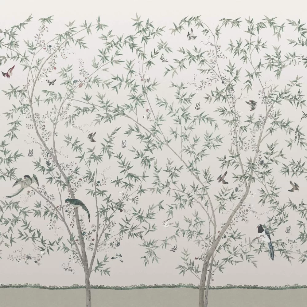 0245BSOYSTE - Belton Scenic - 3 panels Wallpaper Mural - Oyster - Little Greene