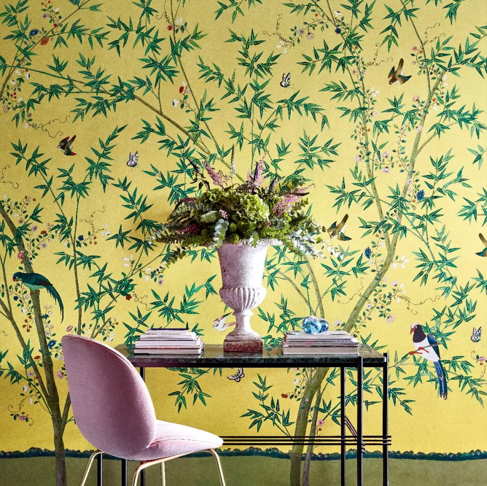 0245BSSUNBE - Belton Scenic - 3 panels Wallpaper Mural - Sunbeam - Little Greene