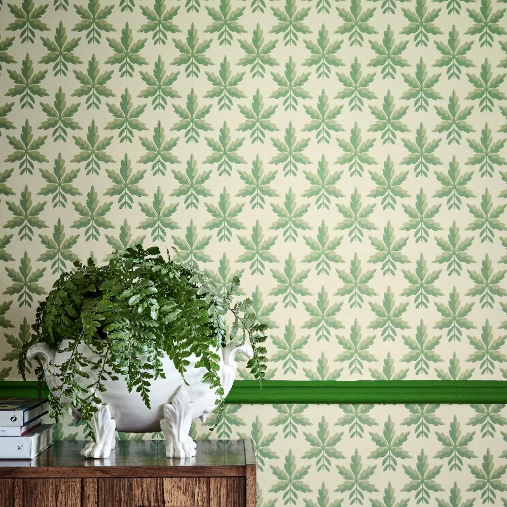 0245CLLODGE - Clutterbuck Wallpaper - Lodge - Little Greene