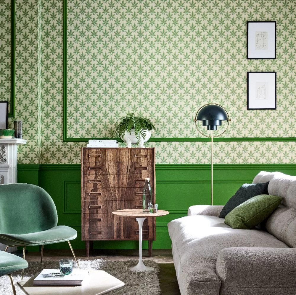 0245CLLODGE - Clutterbuck Wallpaper - Lodge - Little Greene