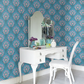 0245HEAZURE - Hencroft Wallpaper - Azure - Little Greene