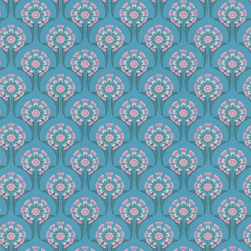 0245HEAZURE - Hencroft Wallpaper - Azure - Little Greene