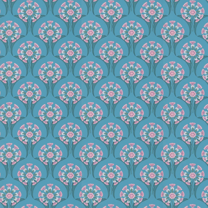 0245HEAZURE - Hencroft Wallpaper - Azure - Little Greene