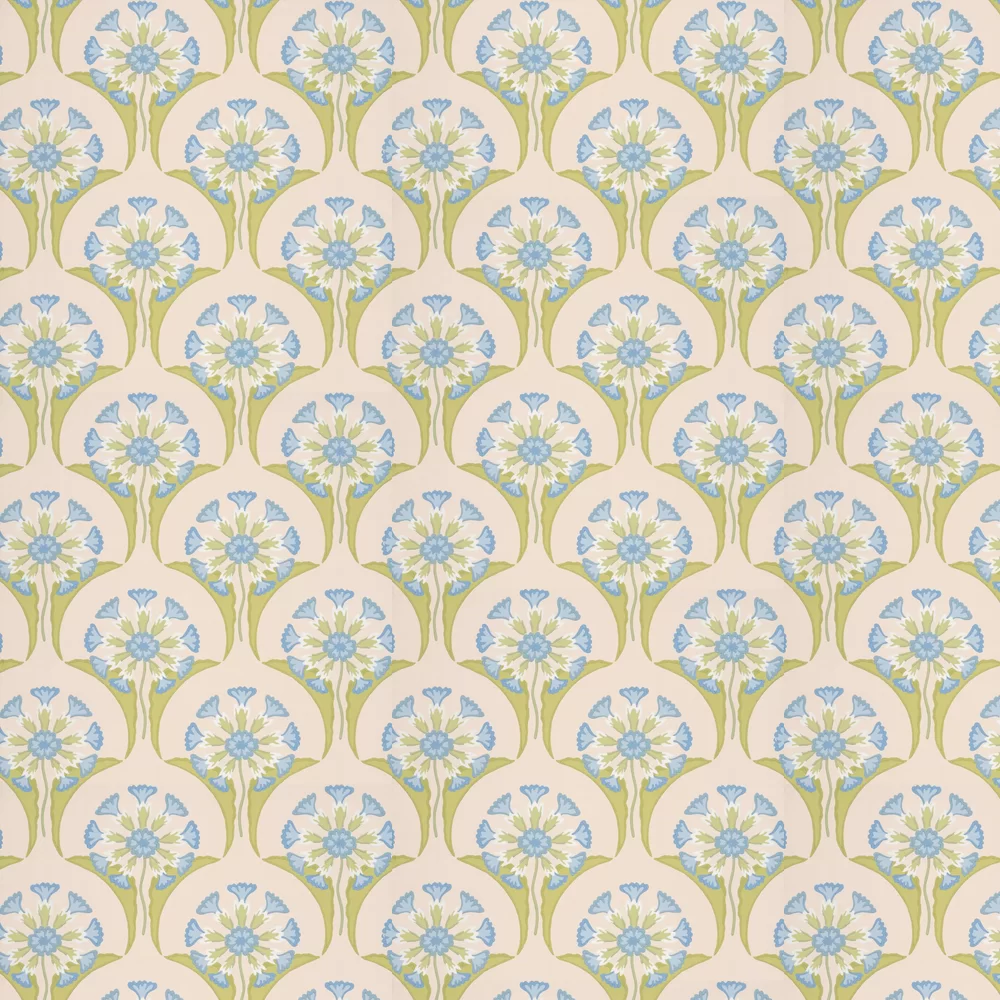 0245HEBLUEP - Hencroft Wallpaper - Blue Primula - Little Greene
