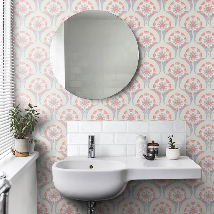 0245HEBONEC - Hencroft Wallpaper - Bone China - Little Greene