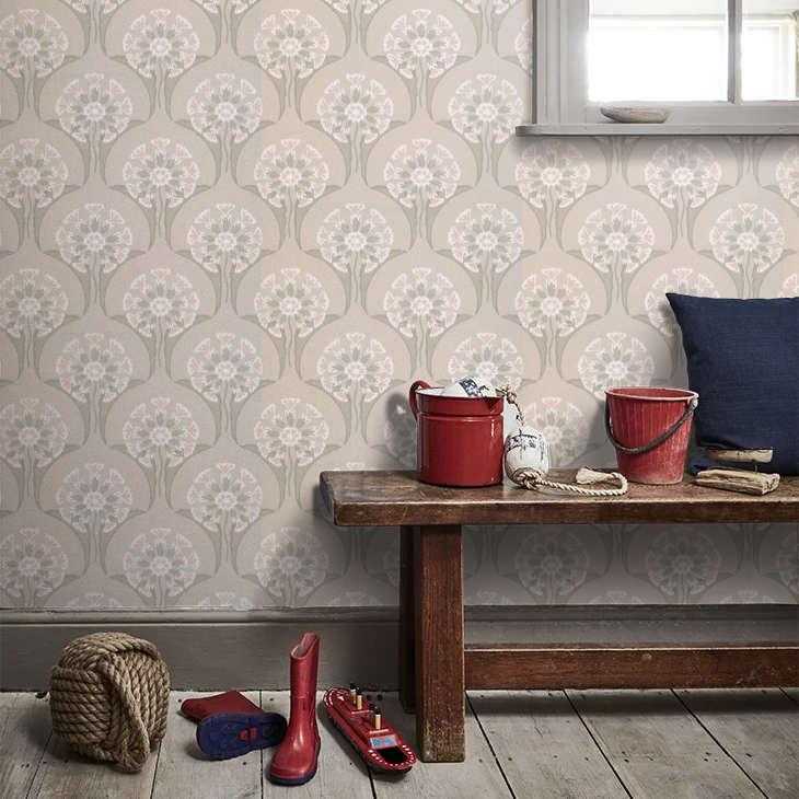 0245HELUTEZ - Hencroft Wallpaper - Lute - Little Greene