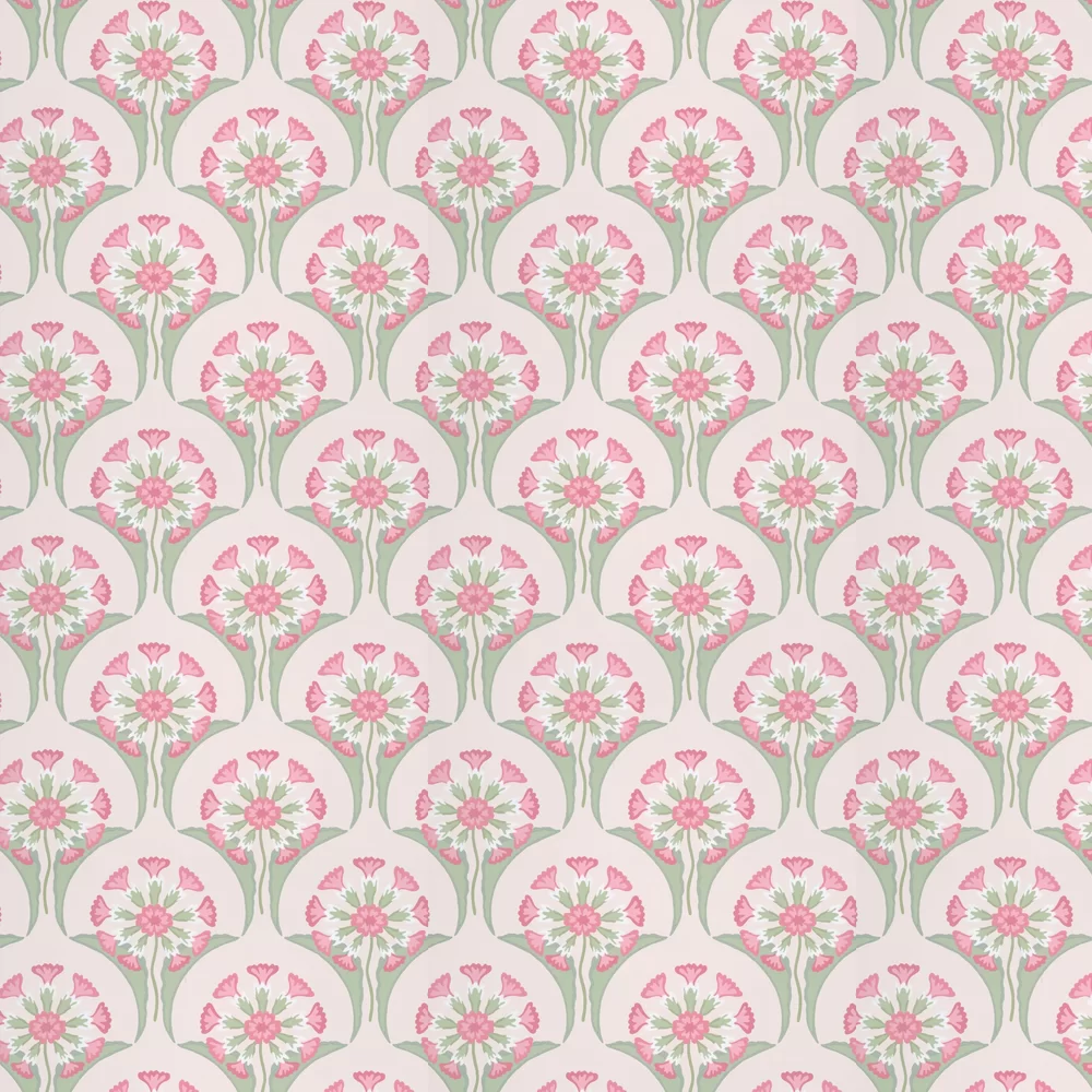 0245HEPINKP - Hencroft Wallpaper - Pink Primula - Little Greene