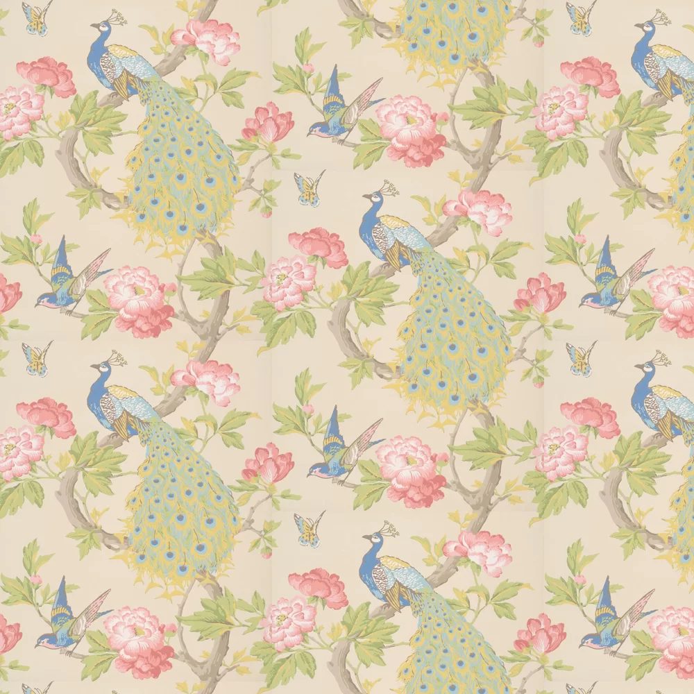 0245PAHAZEL - Pavona Wallpaper - Hazel - Little Greene