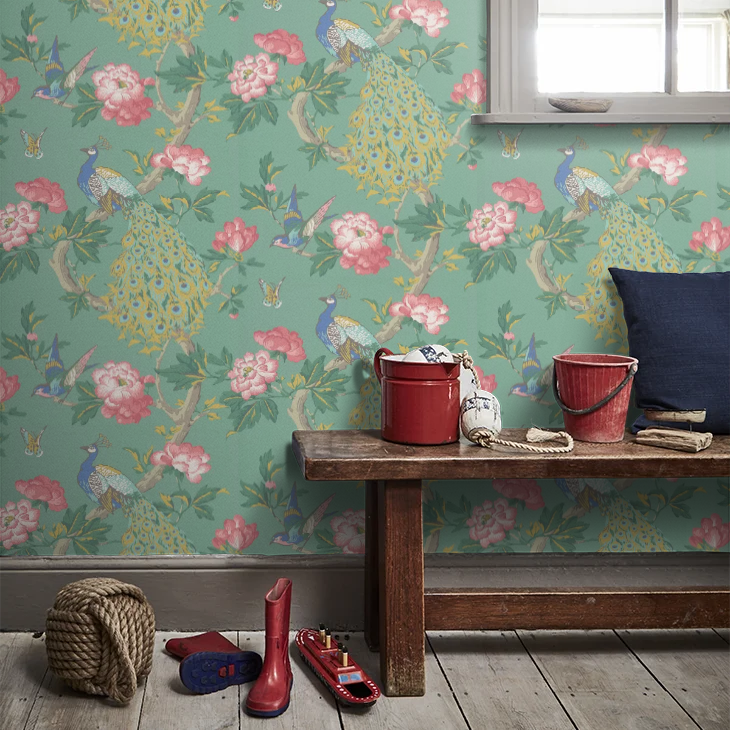 0245PAVIVIE - Pavona Wallpaper - Vivienne - Little Greene