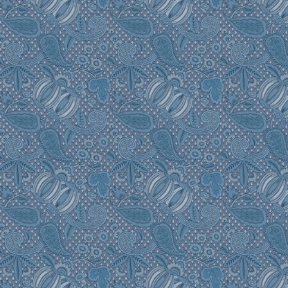 0245POBLUES - Pomegranate Wallpaper - Blue Scale - Little Greene