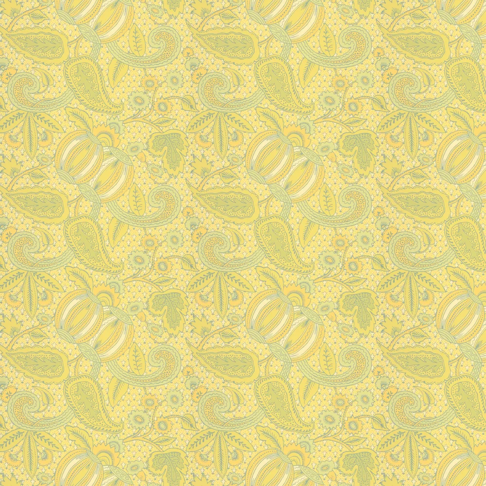 0245POCITRO - Pomegranate Wallpaper - Citron - Little Greene