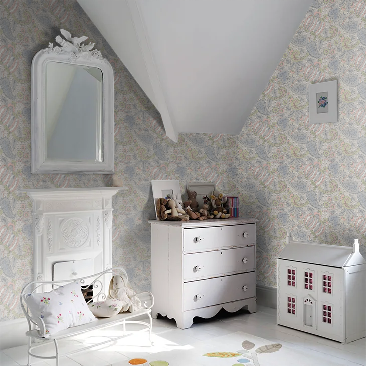 0245POPASTE - Pomegranate Wallpaper - Pastel - Little Greene