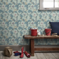 0245STARSEN - Stag Trail Wallpaper - Arsenic - Little Greene