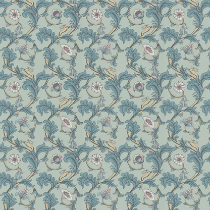 0245STARSEN - Stag Trail Wallpaper - Arsenic - Little Greene