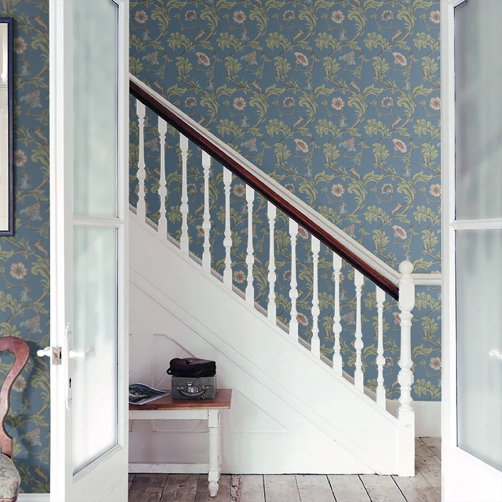 0245STJUNIP - Stag Trail Wallpaper - Juniper - Little Greene