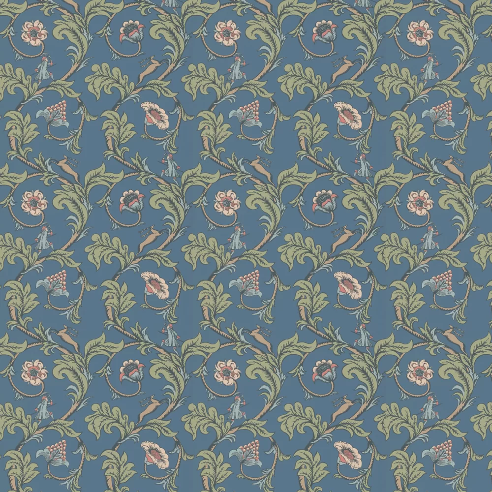0245STJUNIP - Stag Trail Wallpaper - Juniper - Little Greene