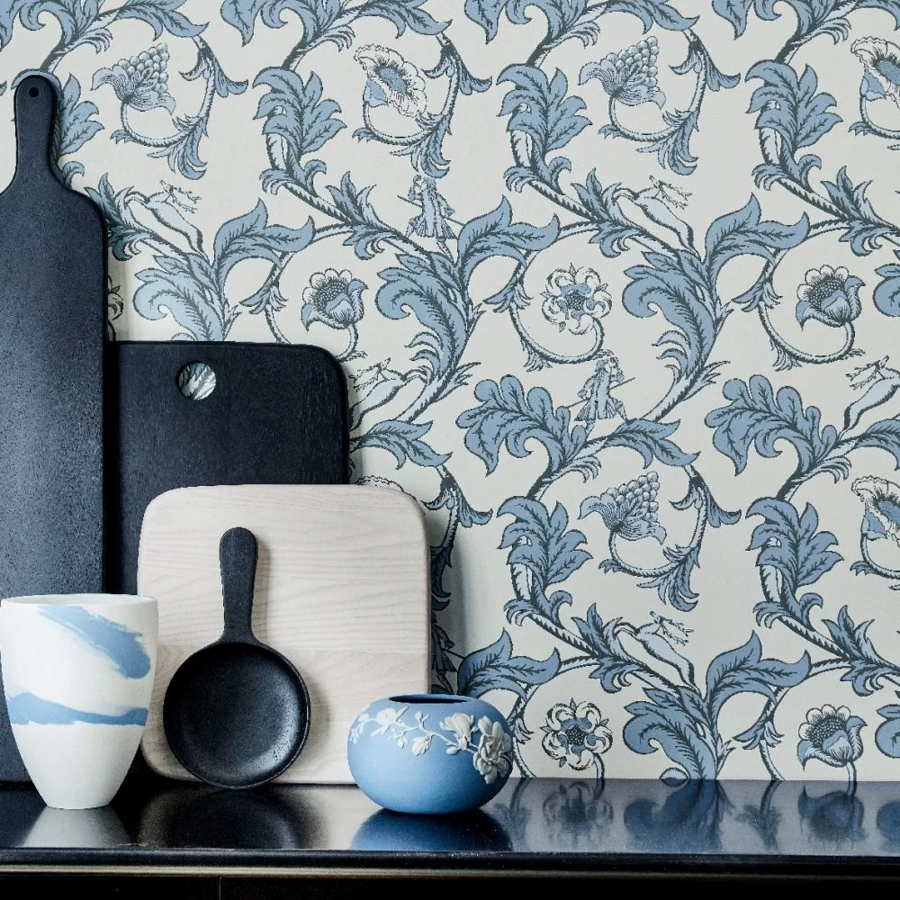 0245STSKYZZ - Stag Trail Wallpaper - Sky - Little Greene