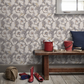 0245STSTERL - Stag Trail Wallpaper - Sterling - Little Greene