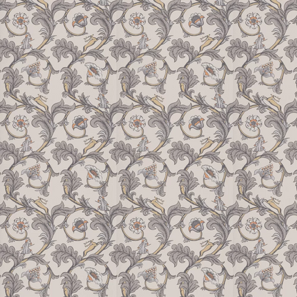0245STSTERL - Stag Trail Wallpaper - Sterling - Little Greene