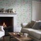0247CHBLUEL - China Rose Wallpaper - China Blue - Little Greene