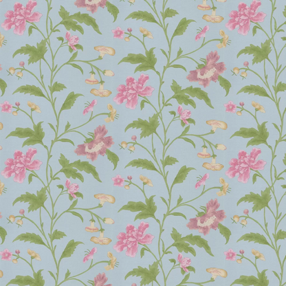 0247CHBLUEL - China Rose Wallpaper - China Blue - Little Greene
