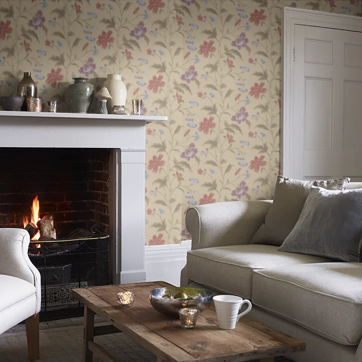 0247CHBRONZ - China Rose Wallpaper - Bronze - Little Greene