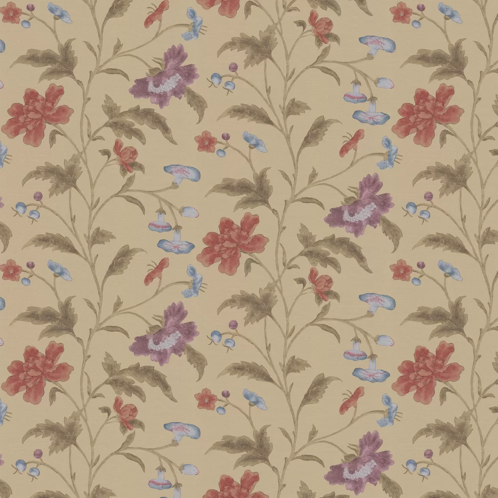 0247CHBRONZ - China Rose Wallpaper - Bronze - Little Greene