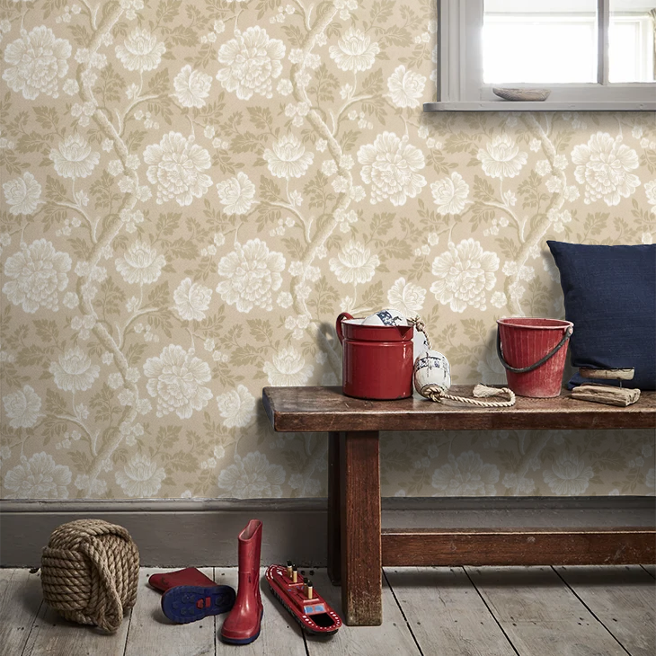 0247GUMUDAN - Gustav Wallpaper - Beige - Little Greene