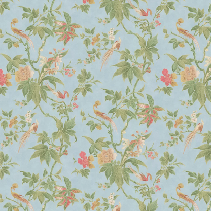 0247PABLUEZ - Paradise Wallpaper - Sky Blue - Little Greene