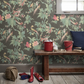 0247PANIGHT - Paradise Wallpaper - Ebony - Little Greene