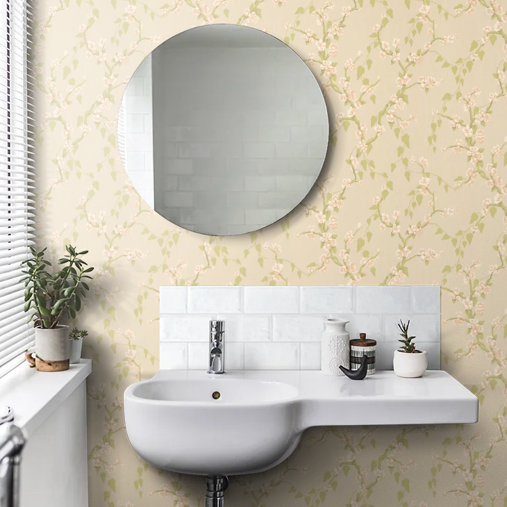 0247SAPOMME - Sakura Wallpaper - Cream - Little Greene
