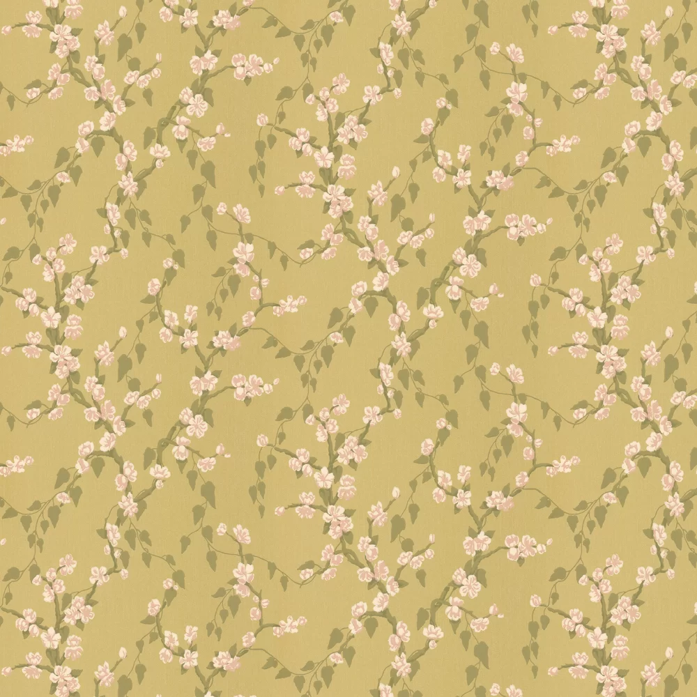 0247SAYELLO - Sakura Wallpaper - Yellow - Little Greene