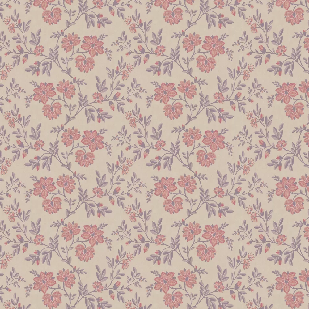 0247STBERRY - Stitch Wallpaper - Berry - Little Greene