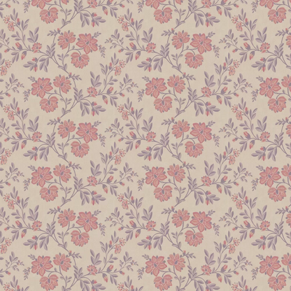 0247STBERRY - Stitch Wallpaper - Berry - Little Greene