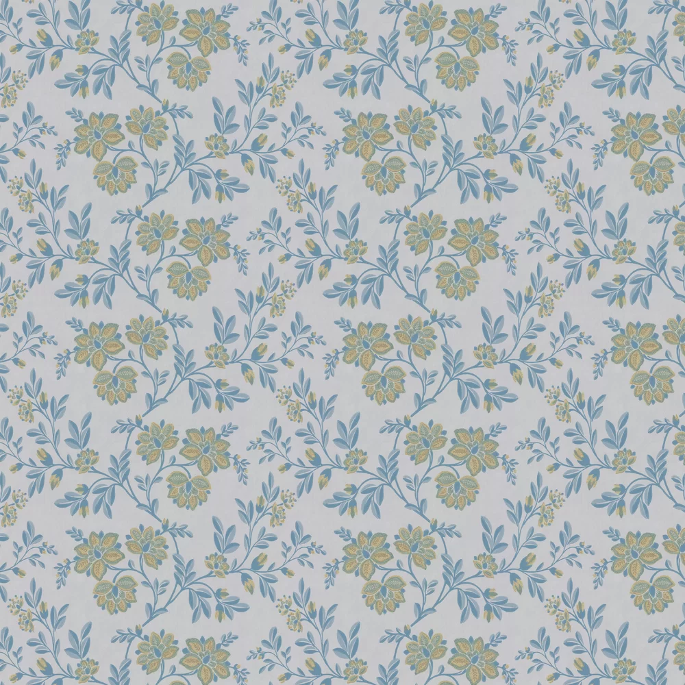 0247STLOCHZ - Stitch Wallpaper - Blue - Little Greene