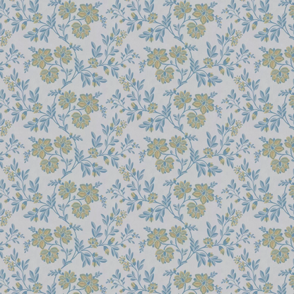 0247STLOCHZ - Stitch Wallpaper - Blue - Little Greene