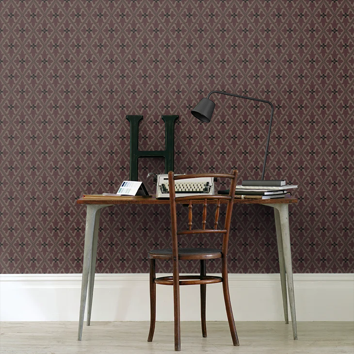0251BAMONAR - Bayham Abbey Wallpaper - Monarch - Little Greene