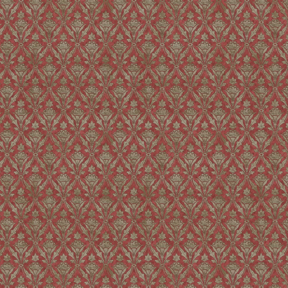 0251BHBEETZ - Borough High St Wallpaper - Beet - Little Greene