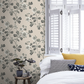 0251BRMONOZ - Broadwick St Wallpaper - Black - Little Greene