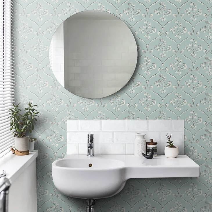 0251CRSKYBL - Cranford Wallpaper - Sky Blue - Little Greene
